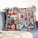Vibrant patchwork ethnic boho throw pillow covers living room decor