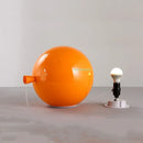 Vibrant red orange & yellow balloon lamps wall light for bedroom