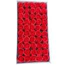 Vibrant red rose bath flower set bathroom decor soap flowers