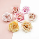 Vibrant silk artificial roses wedding and living room decor