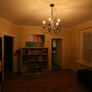 Vintage amber dimmable led filament bulb dining room pendant light