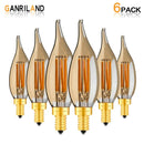 Vintage amber dimmable led filament bulb dining room pendant light