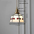 DecorBites™ Gray Glass LED Pendant Light Fixture with Adjustable Hang Lamp