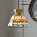 DecorBites™ Gray Glass LED Pendant Light Fixture with Adjustable Hang Lamp