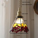 DecorBites™ Gray Glass LED Pendant Light Fixture with Adjustable Hang Lamp