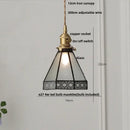DecorBites™ Gray Glass LED Pendant Light Fixture with Adjustable Hang Lamp