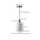 Vintage beige ceramic led pendant lamp for kitchen or dining room