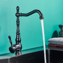 Vintage black brass faucet single handle kitchen sink mixer tap