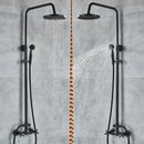 Vintage black bronze shower faucet set with handheld – bathroom