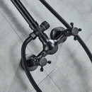 Vintage black bronze shower faucet set with handheld – bathroom