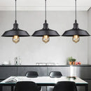 Vintage black farmhouse pendant light for kitchen island