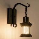 Vintage black lantern wall sconce light fixture dining room lighting