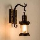 Vintage black lantern wall sconce light fixture dining room lighting