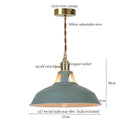 DecorBites™ Blue Iron Art LED Pendant Light, Nordic Modern Style for Home and Commercial Spaces
