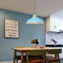 DecorBites™ Blue Iron Art LED Pendant Light, Nordic Modern Style for Home and Commercial Spaces