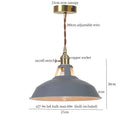 DecorBites™ Blue Iron Art LED Pendant Light, Nordic Modern Style for Home and Commercial Spaces