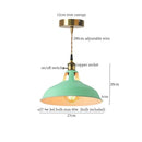 DecorBites™ Blue Iron Art LED Pendant Light, Nordic Modern Style for Home and Commercial Spaces