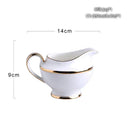 Vintage bone china milk jug with gold trim dining room creamer