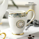 Vintage bone china milk jug with gold trim dining room creamer