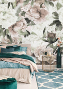 Vintage Bouquet Of Peonies Wallpaper Mural