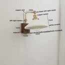 DecorBites™ Ceramic LED Wall Lights with Pull Chain Switch, Nordic Bedside Lamp for Home Decor