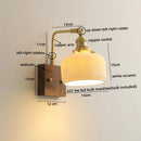 DecorBites™ Ceramic LED Wall Lights with Pull Chain Switch, Nordic Bedside Lamp for Home Decor