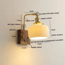 DecorBites™ Ceramic LED Wall Lights with Pull Chain Switch, Nordic Bedside Lamp for Home Decor