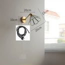 Vintage brass and green glass led wall lights bedroom sconce