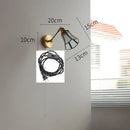 Vintage brass and green glass led wall lights bedroom sconce