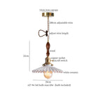 DecorBites™ Ceramic LED Pendant Light: Modern Brass Hanging Lamp for Home Decor