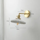 DecorBites™ Ceramic LED Wall Lamp Pull Chain Bedroom Bathroom Mirror Light