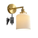DecorBites™ Ceramic LED Wall Lamp Pull Chain Bedroom Bathroom Mirror Light