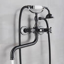 Vintage brass antique tub faucet with handshower bathroom set