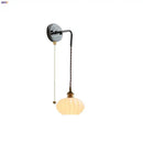 DecorBites™ Ceramic LED Wall Lamp with Pull Chain Switch, Adjustable Stair Light Sconce