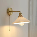 DecorBites™ Ceramic LED Wall Light with Pull Chain Switch for Bedroom Bathroom Living Room