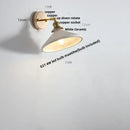 DecorBites™ Ceramic LED Wall Lights | Pull Chain Switch | Bedroom Mirror Fixture