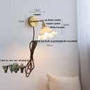 DecorBites™ Ceramic LED Wall Lights | Pull Chain Switch | Bedroom Mirror Fixture