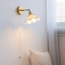 DecorBites™ Ceramic LED Wall Lights | Pull Chain Switch | Bedroom Mirror Fixture