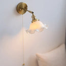 DecorBites™ Ceramic LED Wall Lights | Pull Chain Switch | Bedroom Mirror Fixture