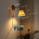 DecorBites™ Ceramic LED Wall Sconce Pull Chain Switch for Dining Bedroom Bathroom Mirror