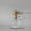 Vintage brass etched glass led ceiling light for living room