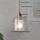 Vintage brass glass led pendant lamp dining room floral light fixture