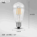 Vintage brass ribbed glass led wall lamp sconce for bedroom