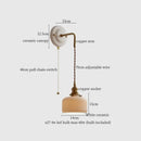 Vintage ceramic and brass wall sconce – bedroom adjustable led light
