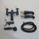 DecorBites™ Black Bathtub Faucet with Hand Shower Dual Handles Oil Rubbed Bronze