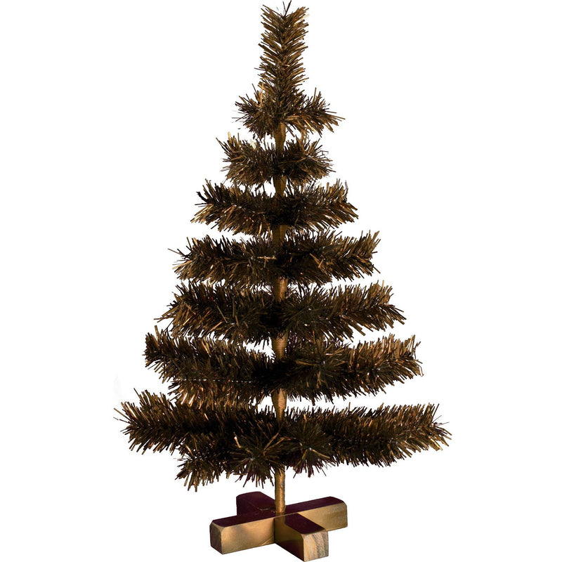 Vintage Copper Tinsel Christmas Tree