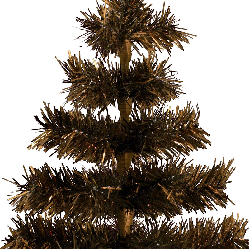 Vintage Copper Tinsel Christmas Tree