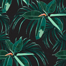 Vintage Dark Leaves Wallpaper
