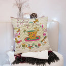 Vintage distressed peach skin 45x45cm throw pillow living room decor