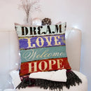 Vintage distressed peach skin 45x45cm throw pillow living room decor